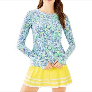 EUC Lilly Pulitzer Luxletic Fionna Skort in Watch Hill Yellow sz S